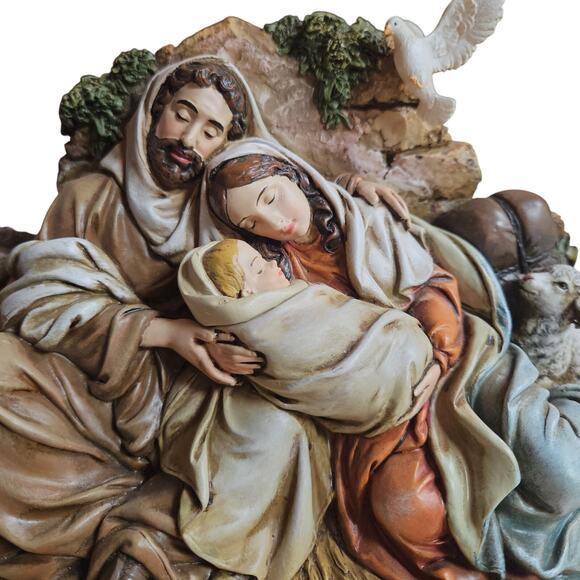 Roman Joseph's Studio 6" H Restful Holy Family Nativity Figurine Religious Dove - Picture 2 of 9